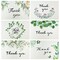 Wrapables Blank Thank You Cards with Envelopes for Weddings, Bridal Showers, Baby Showers (Set of 4)